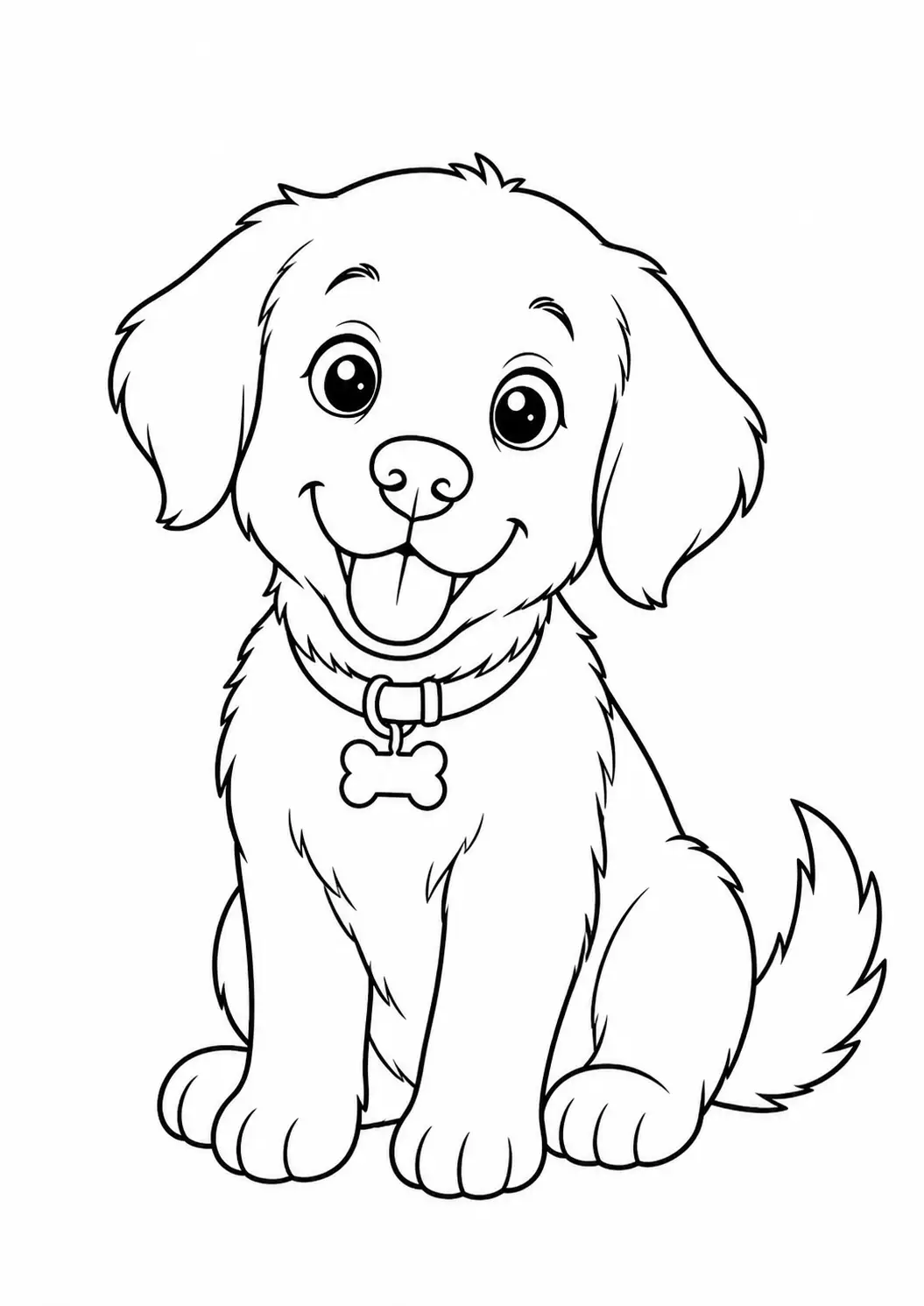 dog coloring page printable