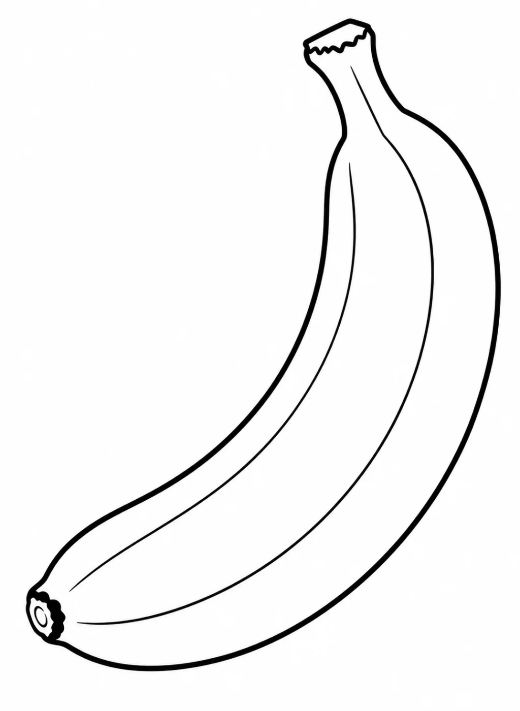 banana coloring page printable